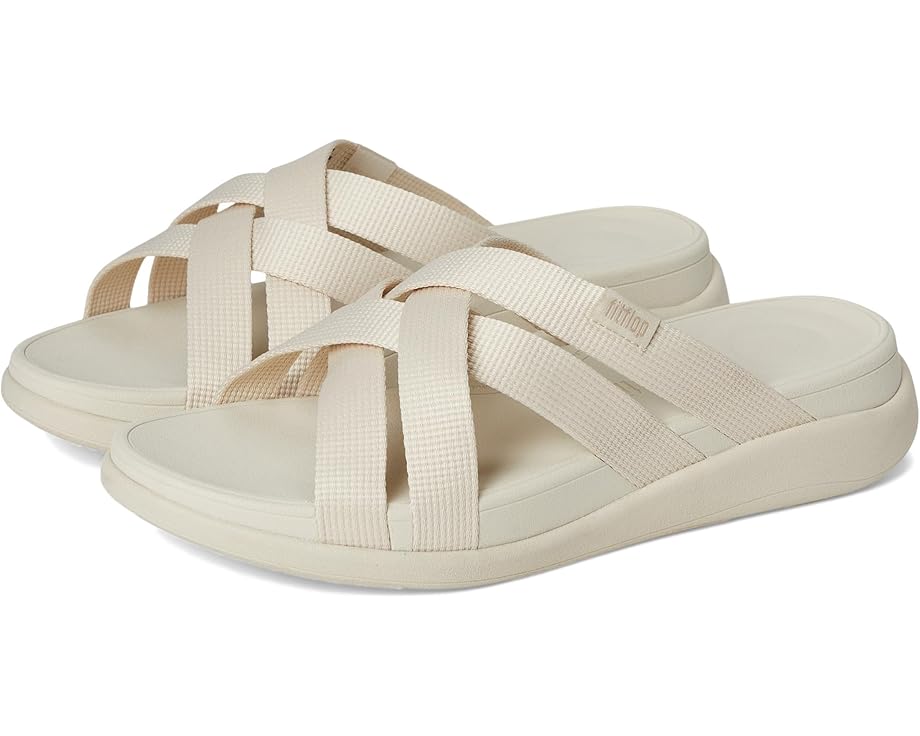 6pm FitFlop F-Mode Go Webbing Flatform Strappy Slides Women's