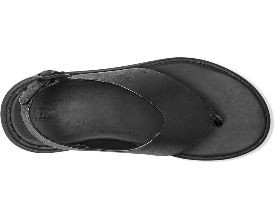 FitFlop F-Mode Leather Flatform Back-Strap Toe/Post Sandals Women's