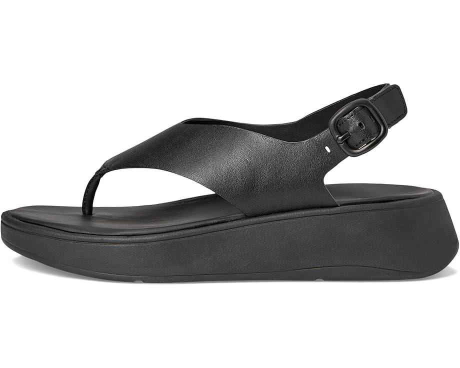 FitFlop F-Mode Leather Flatform Back-Strap Toe/Post Sandals Women's