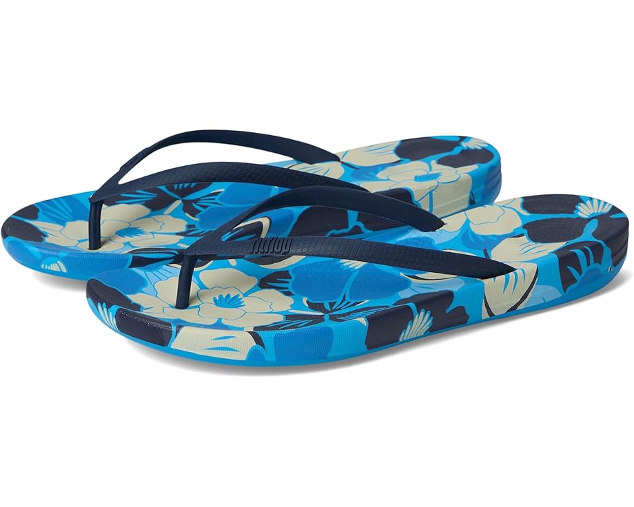 FitFlop Iqushion Flowerz Ergonomic Flip-Flops Women's