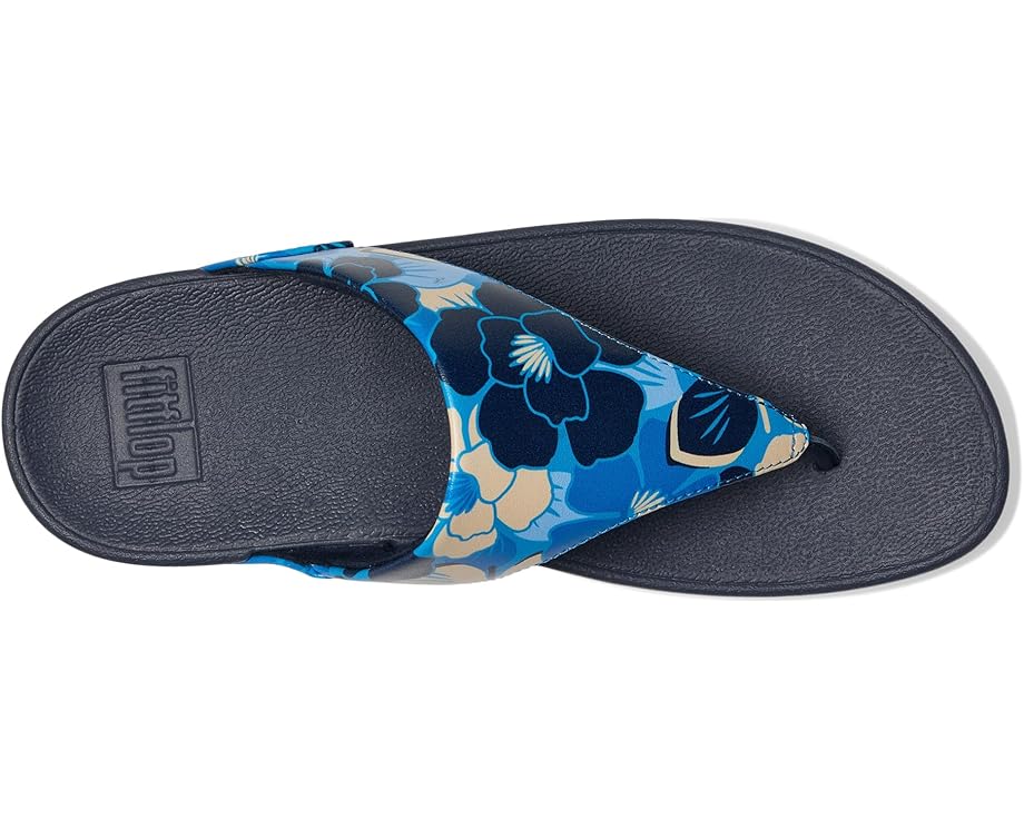 6pm FitFlop Lulu Flowerz Leather Toe-Post Sandals Women's
