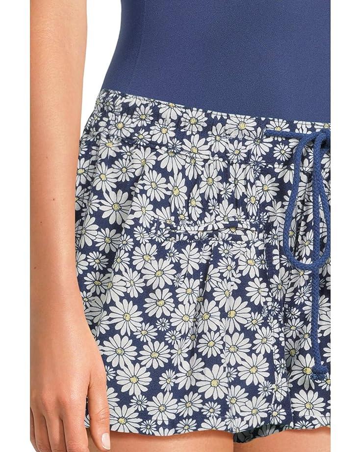 Free People Offbeat Printed Pull On Shorts Women's