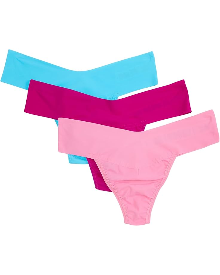 Hanky Panky BreatheSoft Natural Rise 3-Pack Thong Women's
