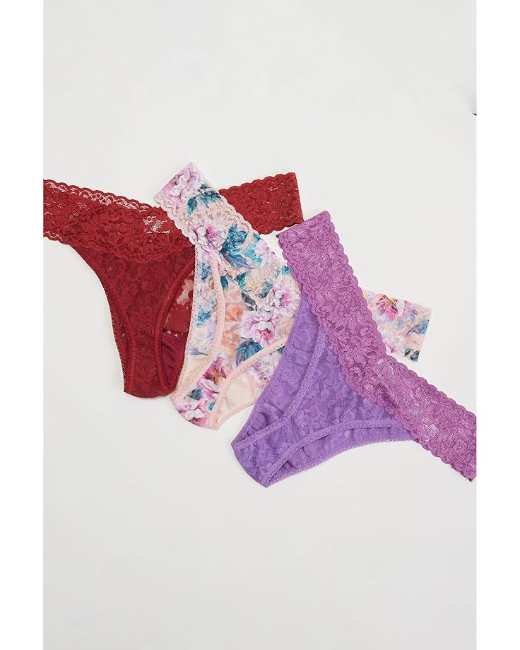 6pm Hanky Panky Signature Lace Low Rise Thong 3-Pack Women's