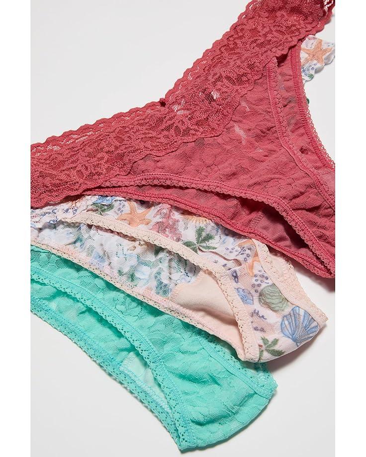 6pm Hanky Panky Signature Lace Original Rise Thong 3-Pack Women's