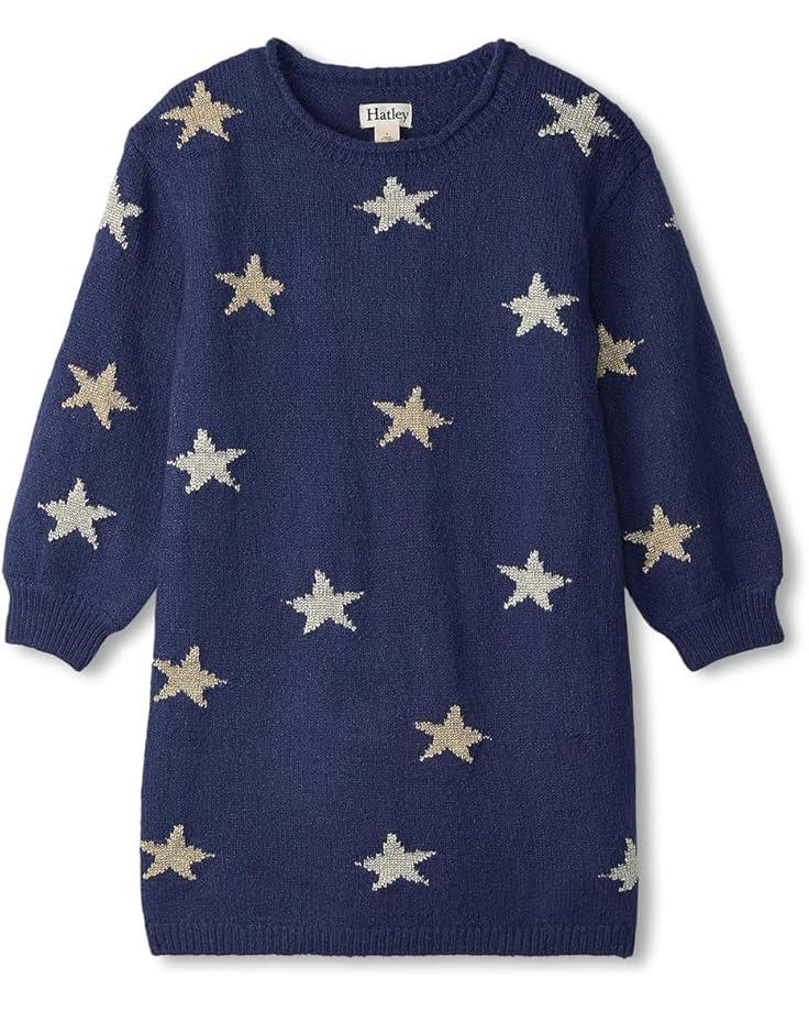 Hatley Kids Blue Starlight Easy Sweater Dress (Toddler/Little Kid/Big Kid)