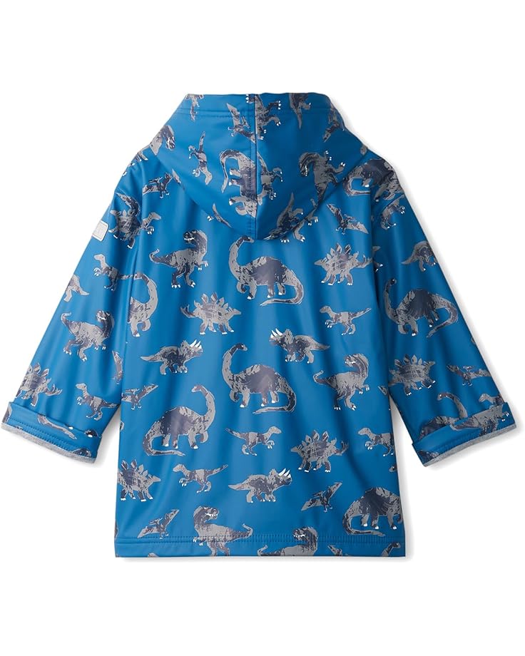 Hatley Kids Broken Dino Stamp Zip Up Rain Jacket (Toddler/Little Kid/Big Kid)