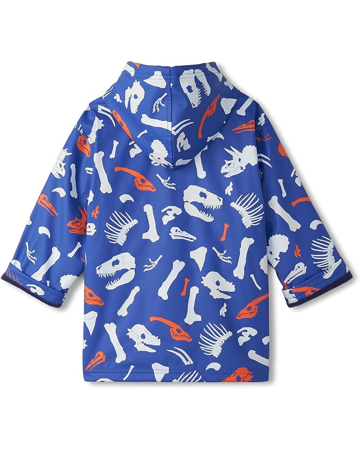 Hatley Kids Dino Fossils Colour Changing Zip-Up Rain Jacket (Toddler/Little Kid/Big Kid)