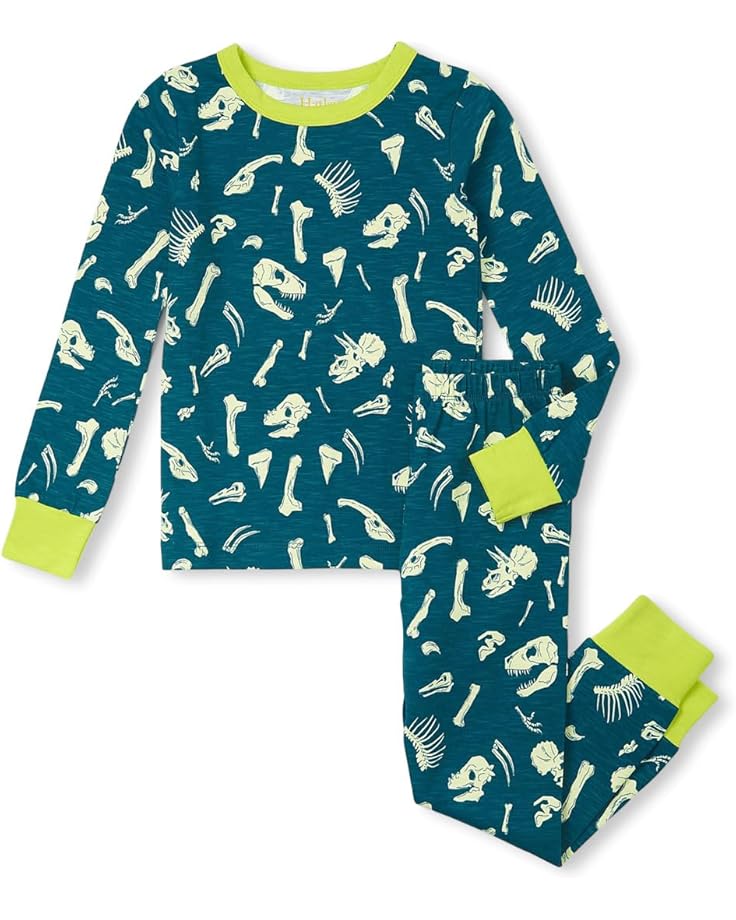 Hatley Kids Dino Fossils Stretch Cotton Pajama Set (Toddler/Little Kid/Big Kid)