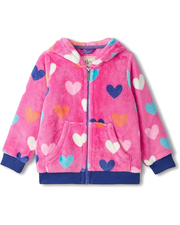 6pm Hatley Kids Hearts Fuzzy Fleece Zip-Up Hoodie (Toddler/Little Kid/Big Kid)