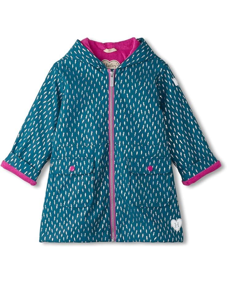 Hatley Kids Mini Lightening Bolts Peplum Rain Coat (Toddler/Little Kid/Big Kid)