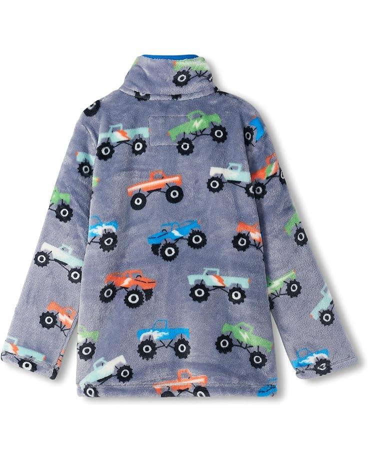 6pm Hatley Kids Monster Trucks Fuzzy Fleece Zip-Up (Toddler/Little Kid/Big Kid)