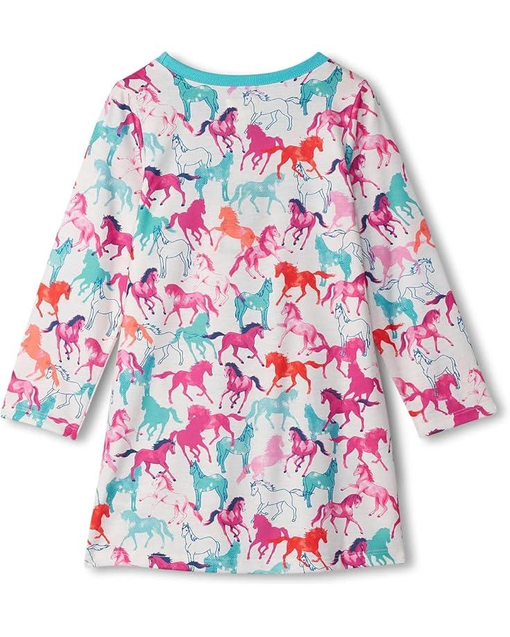 Hatley Kids Photo Horses Long Sleeve Nightdress (Toddler/Little Kid/Big Kid)