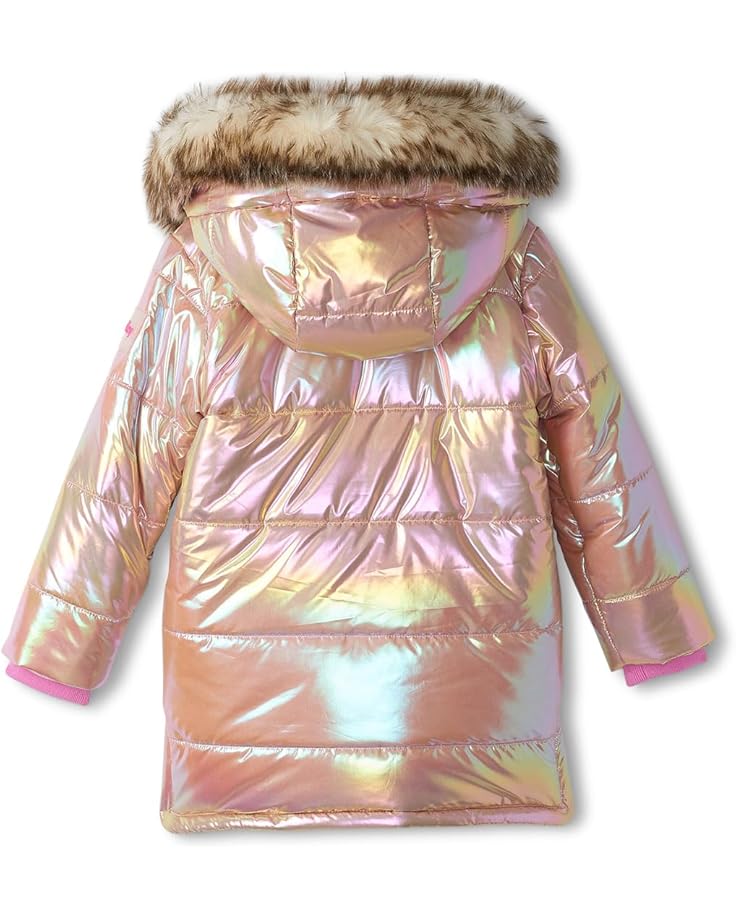 6pm Hatley Kids Pink Moon Sherpa Lined Puffer Jacket (Toddler/Little Kid/Big Kid)