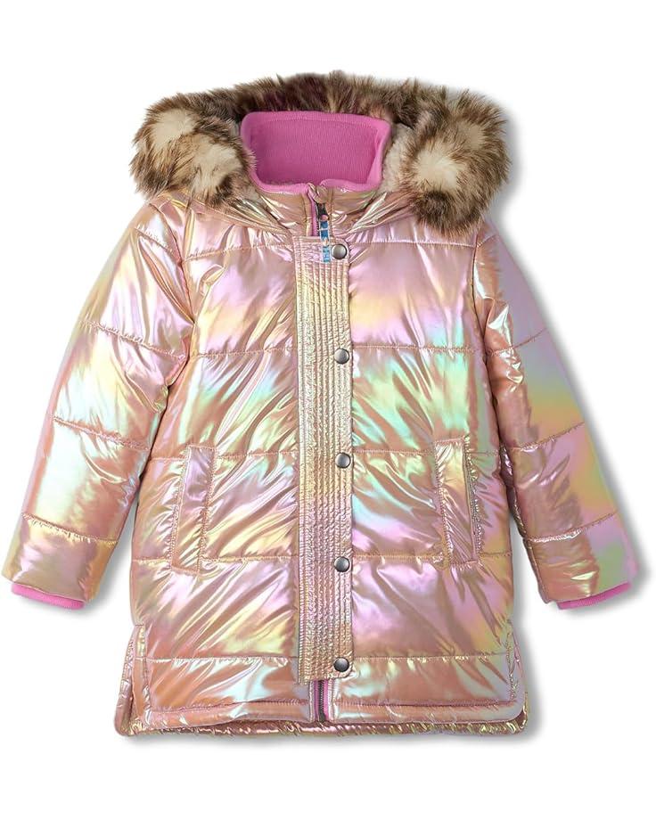 6pm Hatley Kids Pink Moon Sherpa Lined Puffer Jacket (Toddler/Little Kid/Big Kid)