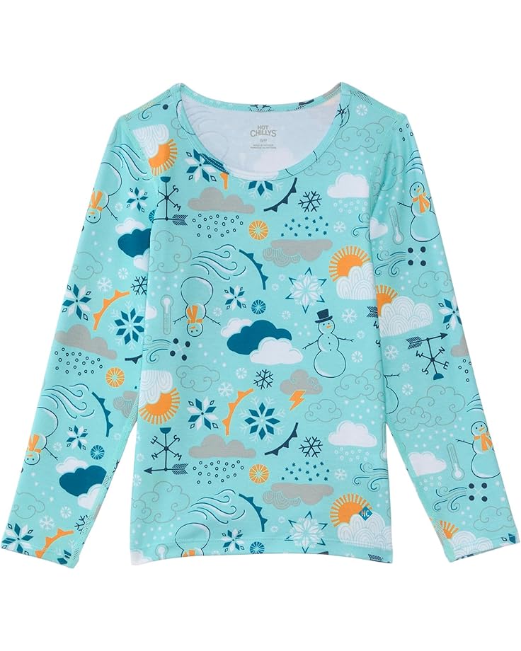 6pm Hot Chillys Kids Originals Print Crew Neck (Toddler/Little Kids/Big Kids)