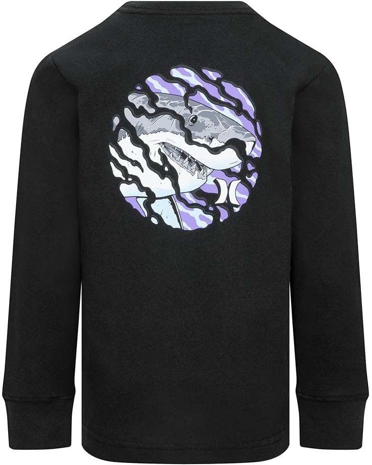 Hurley Kids Shark Warp Long Sleeve Tee (Little Kid)
