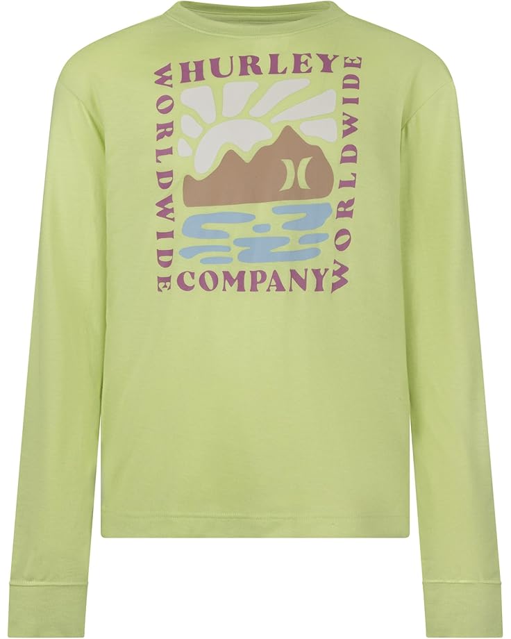 Hurley Kids Sunset Cutout Long Sleeve Tee (Big Kid)