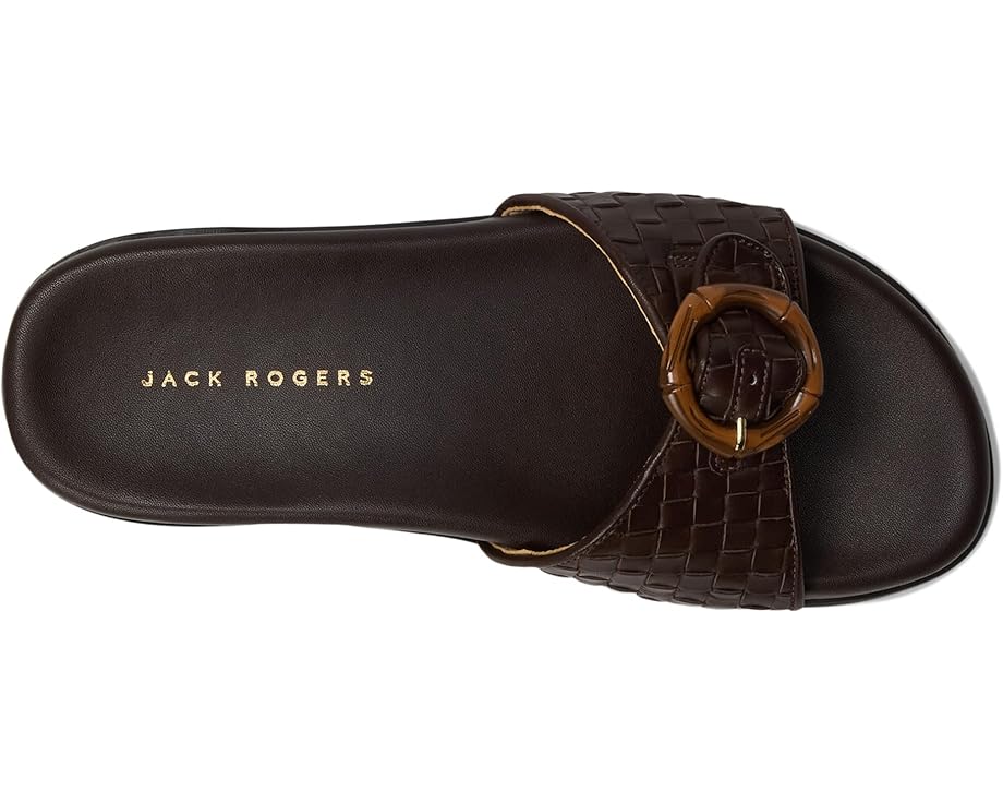 6pm Jack Rogers Essex Slide - Embossed Leather Women's