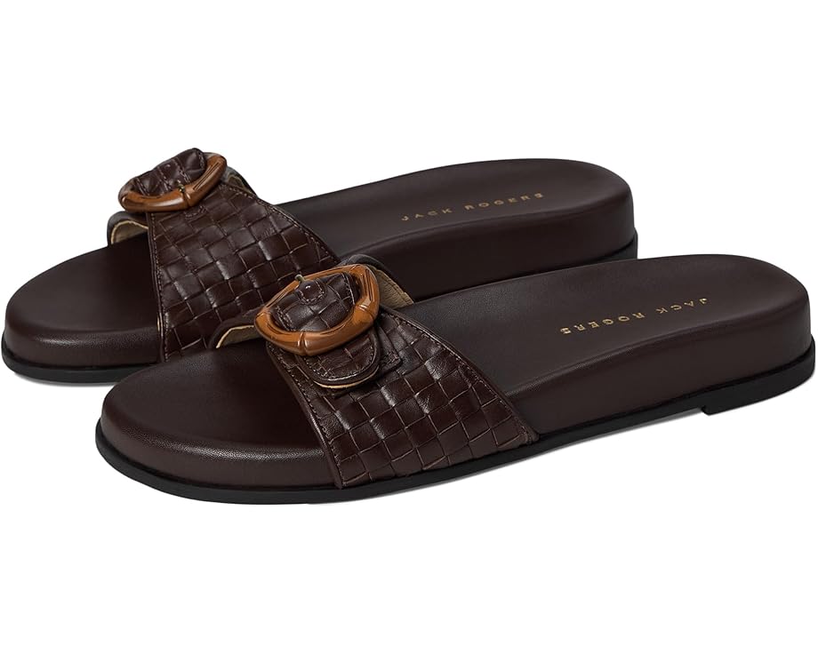 6pm Jack Rogers Essex Slide - Embossed Leather Women's