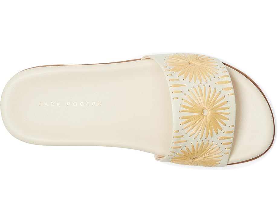 6pm Jack Rogers Somerset Slide - Nappa/Raffia Women's