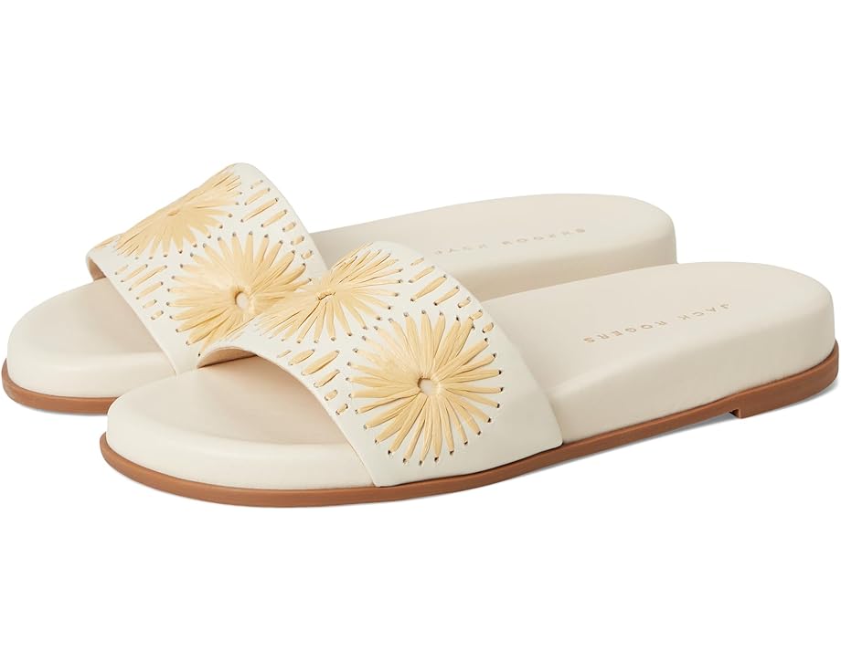 6pm Jack Rogers Somerset Slide - Nappa/Raffia Women's