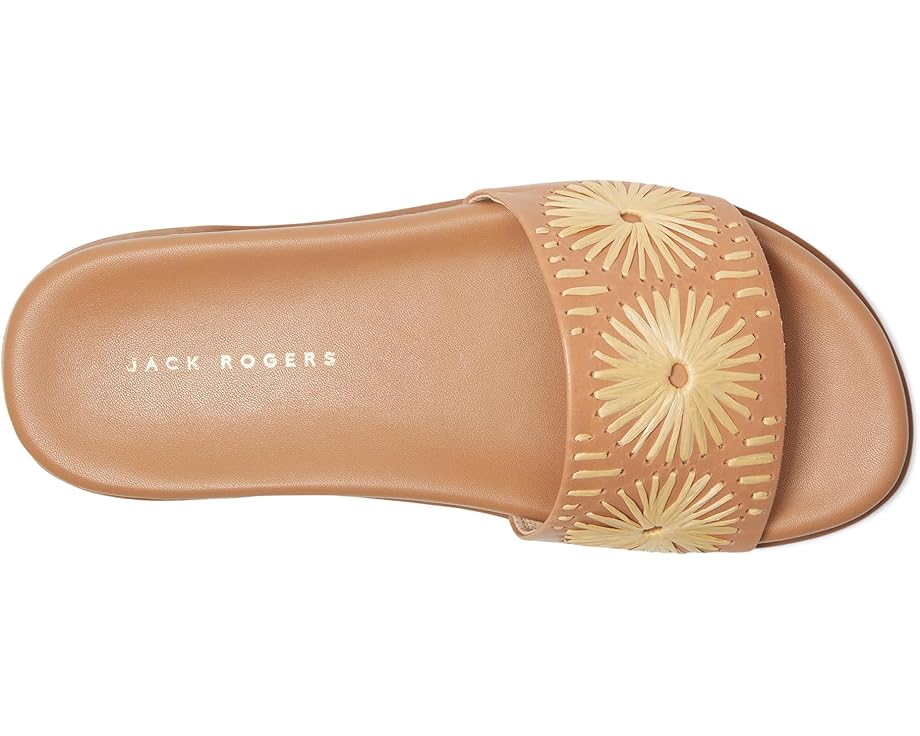 6pm Jack Rogers Somerset Slide - Nappa/Raffia Women's
