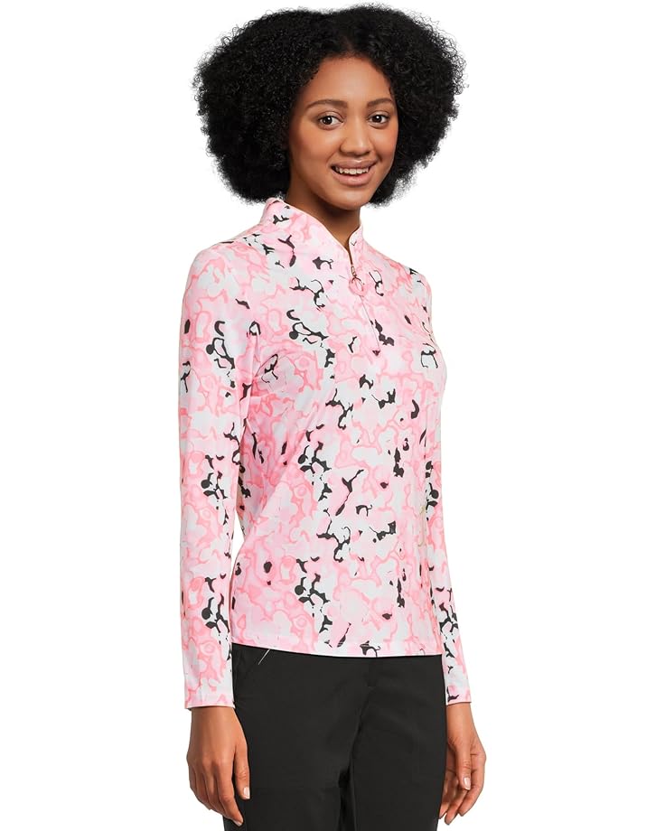 6pm Jamie Sadock Sunsense Dreamscape Print Long Sleeve 1/4 Zip Sun Protection Top Women's