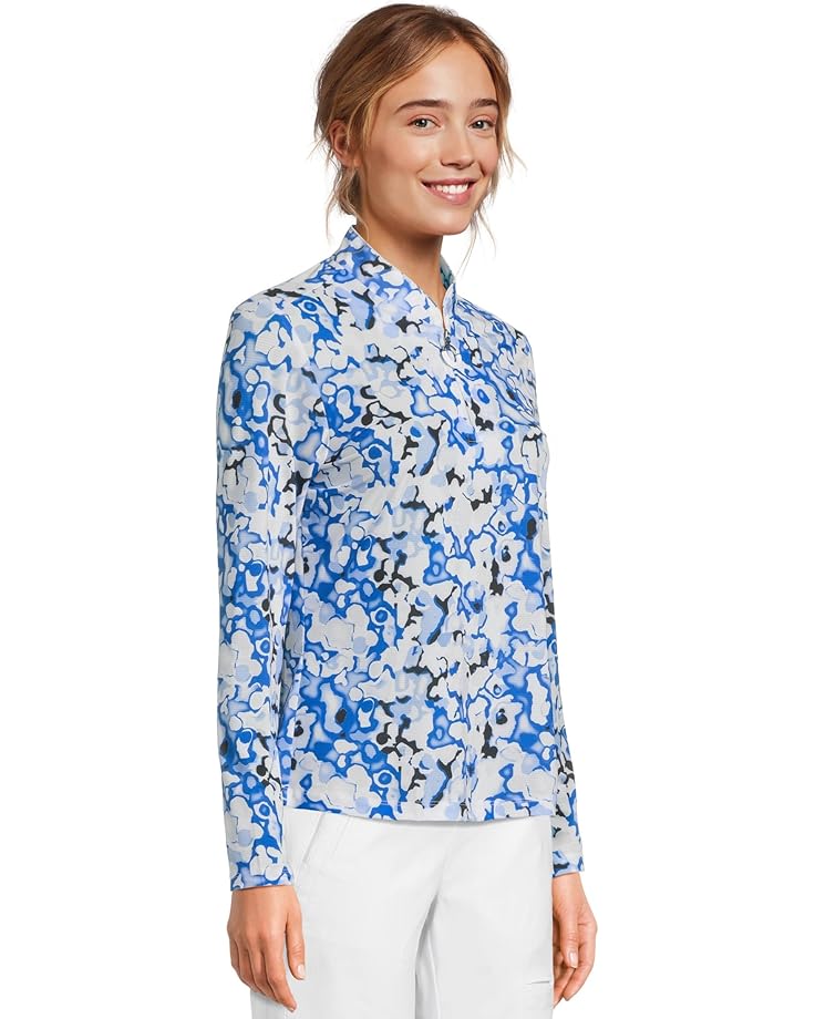 6pm Jamie Sadock Sunsense Dreamscape Print Long Sleeve 1/4 Zip Sun Protection Top Women's