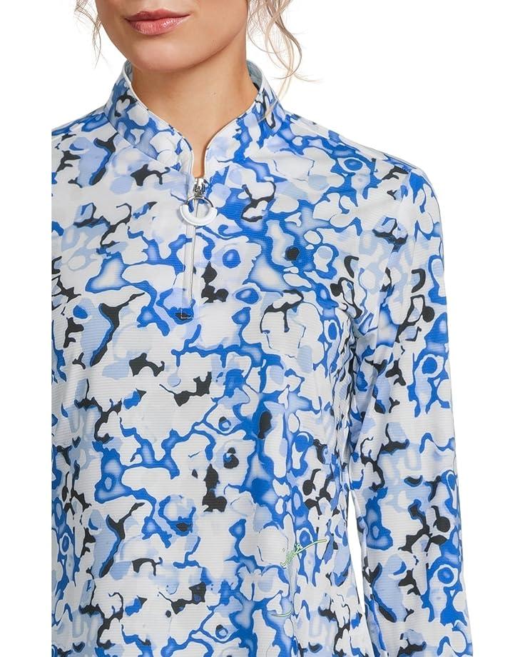 6pm Jamie Sadock Sunsense Dreamscape Print Long Sleeve 1/4 Zip Sun Protection Top Women's
