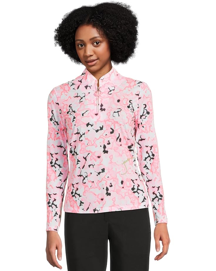 6pm Jamie Sadock Sunsense Dreamscape Print Long Sleeve 1/4 Zip Sun Protection Top Women's