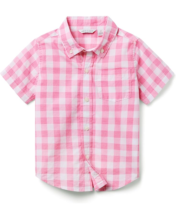 Janie and Jack Boys Gingham Top (Toddler/Little Kid/Big Kid)