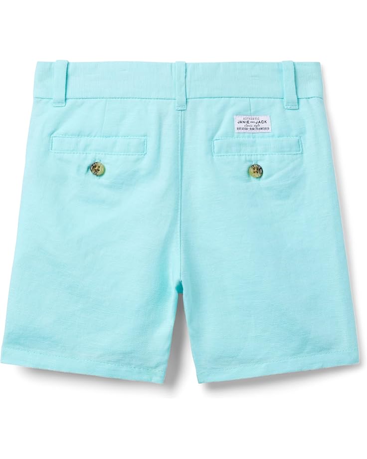 Janie And Jack Boys Linen Flat Front Short (Toddler/Little Kid/Big Kid)