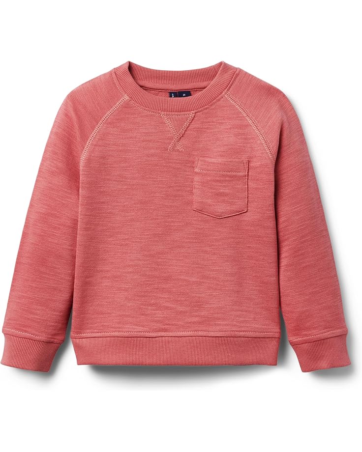 Janie and Jack Boys Slub French Terry Crew Neck (Toddler/Little Kid/Big Kid)