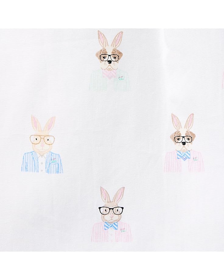 Janie And Jack Bunny Print Button Up Shirt (Toddler/Little Kids/Big Kids)