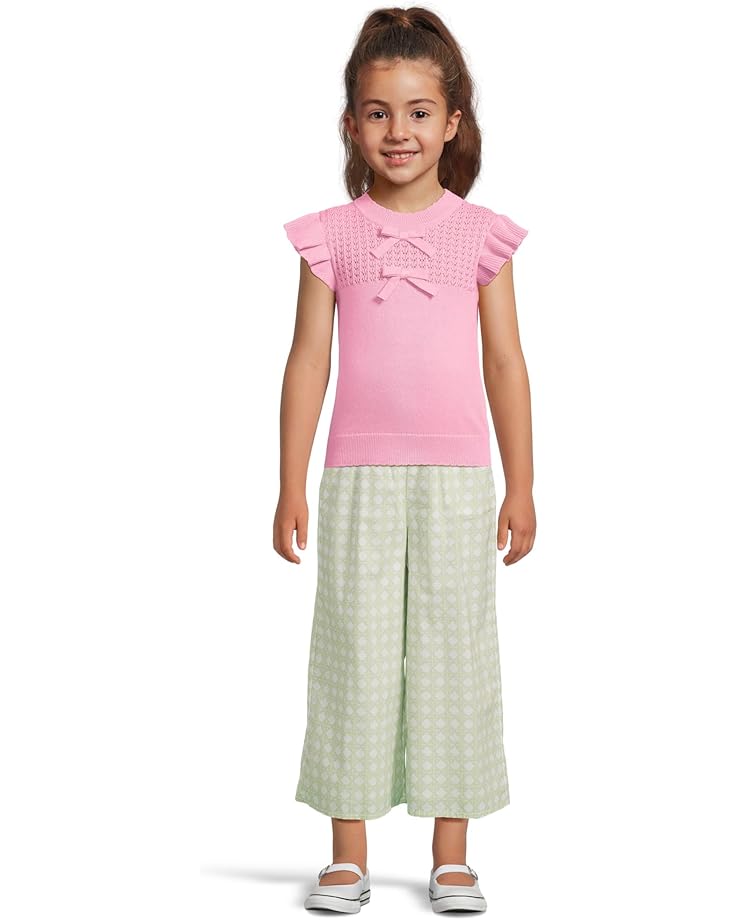 6pm Janie And Jack Cane Print Wide Leg Pants (Toddler/Little Kid/Big Kid)