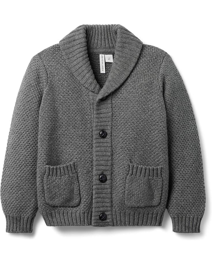 6pm Janie and Jack Charcoal Shawl Collar Cardigan (Toddler/Little Kid/Big Kid)