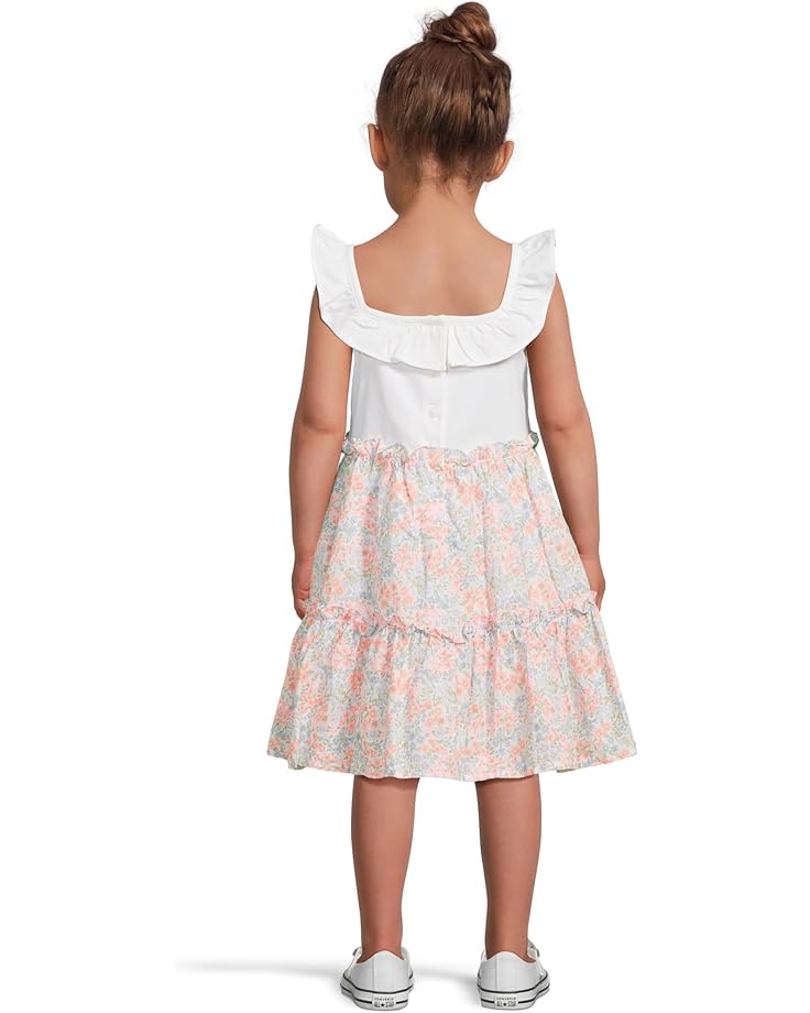 6pm Janie And Jack Ditsy Floral Mixed Media Dress (toddler/Little Kid/Big Kid)