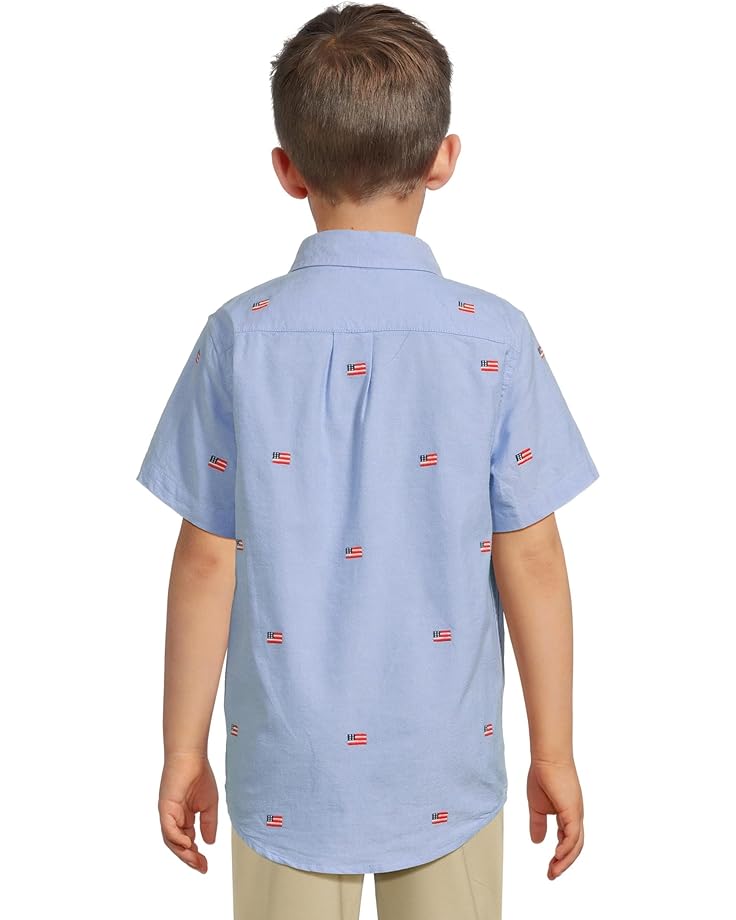 6pm Janie And Jack Embroidered Flag Icon Shirt (Toddler/Little Kids/Big Kids)