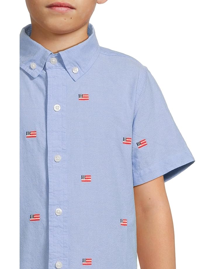 6pm Janie And Jack Embroidered Flag Icon Shirt (Toddler/Little Kids/Big Kids)
