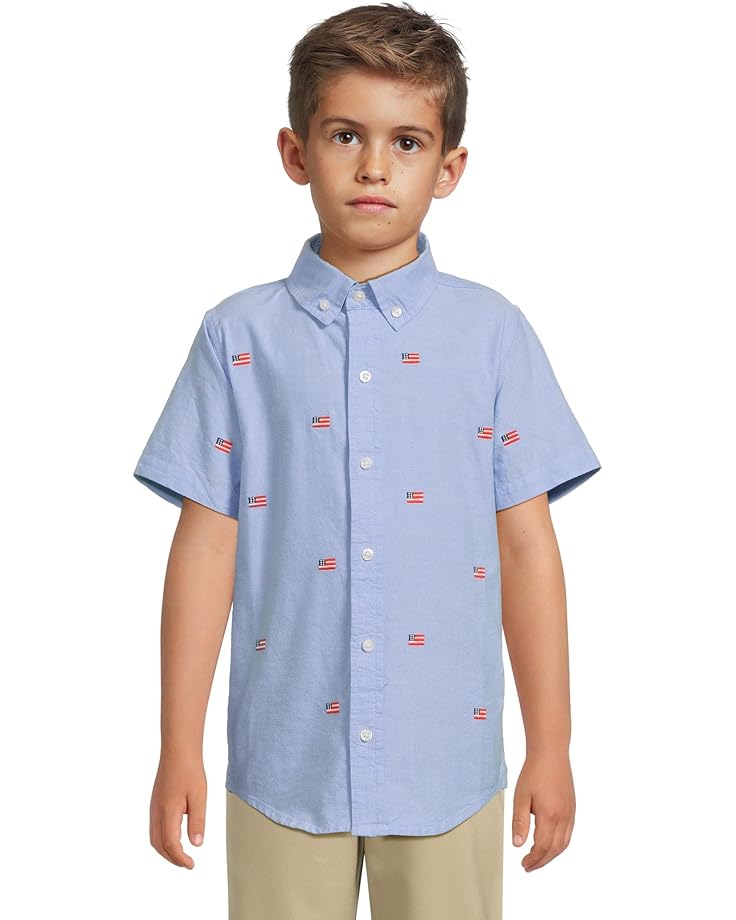 6pm Janie and Jack Embroidered Flag Icon Shirt (Toddler/Little Kids/Big Kids)