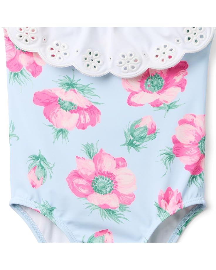 6pm Janie And Jack Floral Eyelet One-Piece Swim (Toddler/Little Kid/Big Kid)