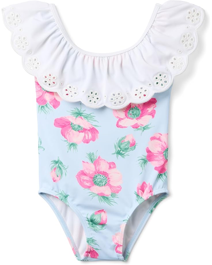 6pm Janie and Jack Floral Eyelet One-Piece Swim (Toddler/Little Kid/Big Kid)