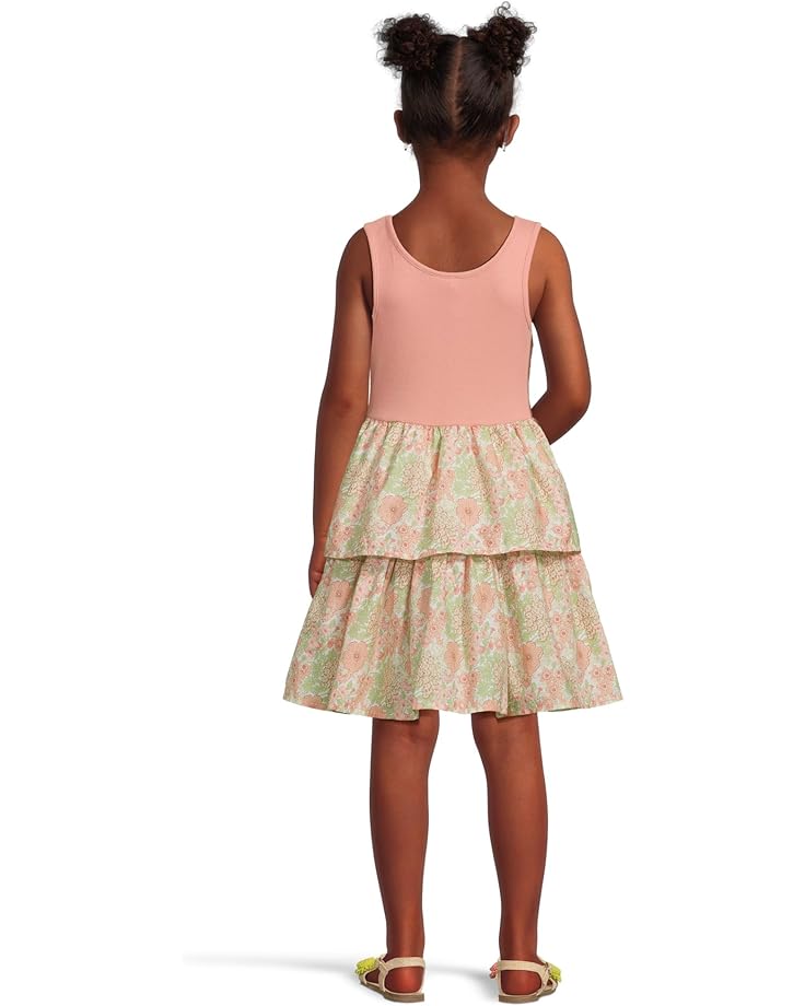 6pm Janie And Jack Floral Mixed Media Dress (Toddler/Little Kids/Big Kids)