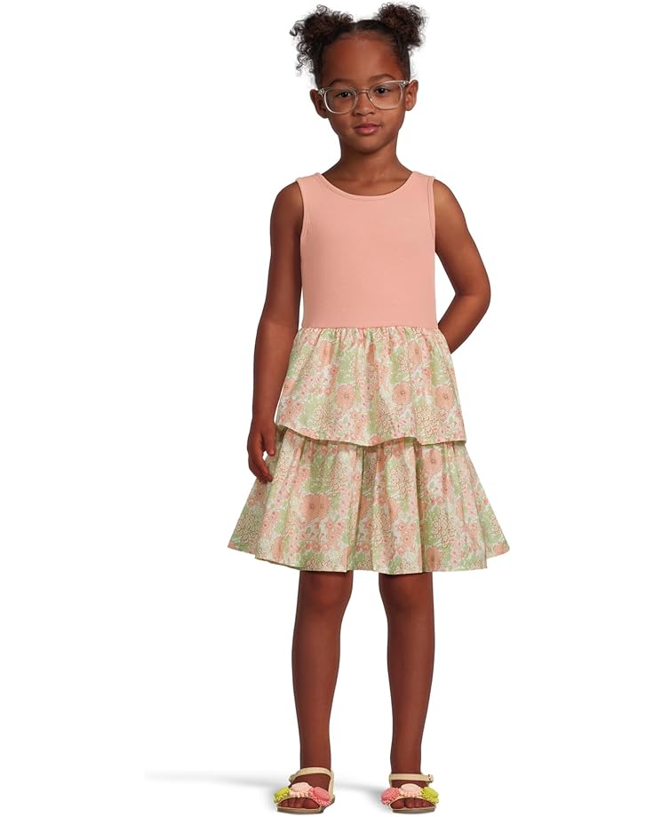 6pm Janie and Jack Floral Mixed Media Dress (Toddler/Little Kids/Big Kids)