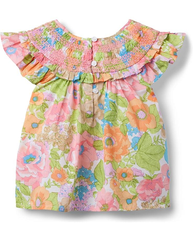 6pm Janie And Jack Floral Smock Neck Top (toddler/Little Kid/Big Kid)