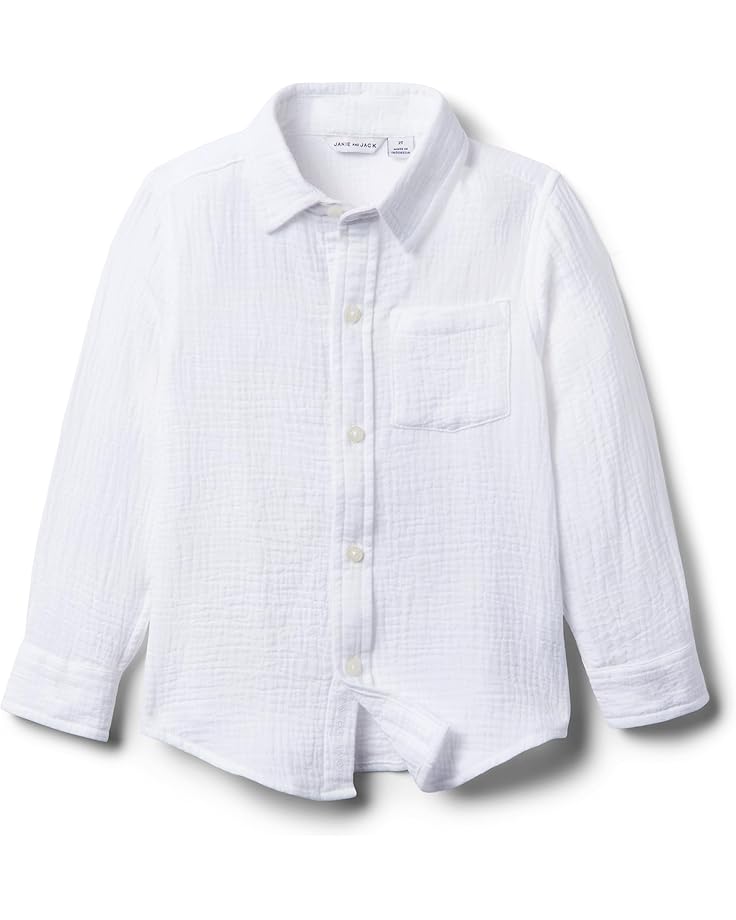6pm Janie and Jack Gauze Roll-Up Shirt (toddler/Little Kid/Big Kid)
