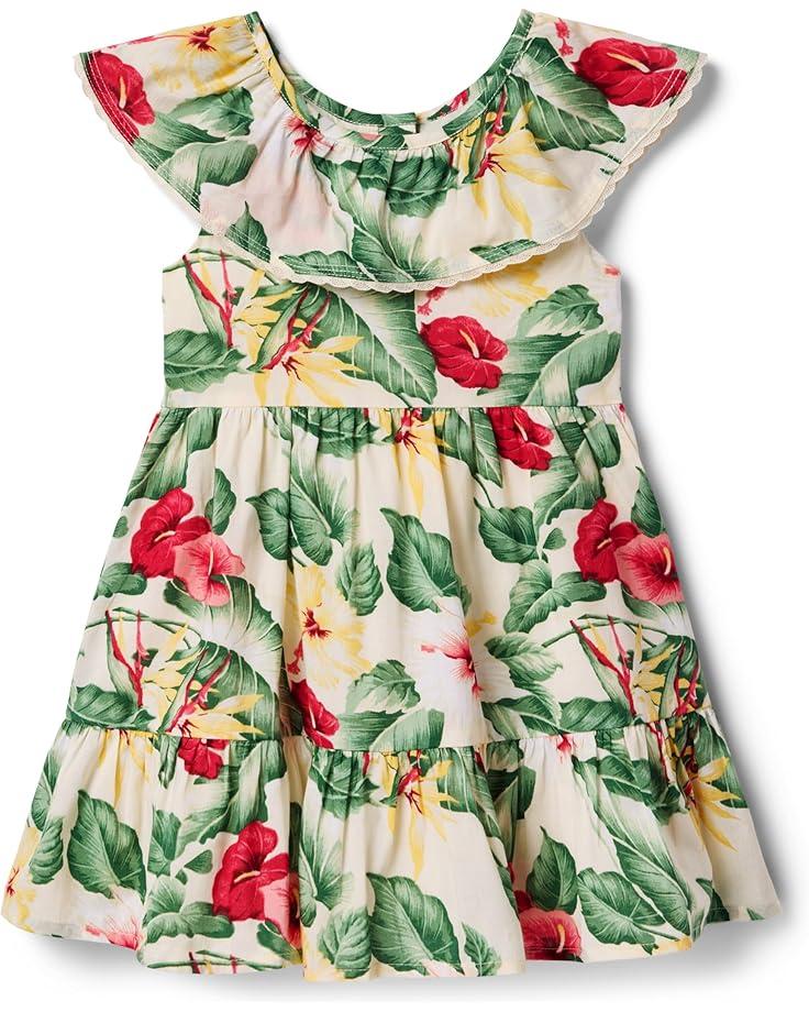 Janie and Jack Girls Floral Gauze Dress (Toddler/Little Kid/Big Kid)