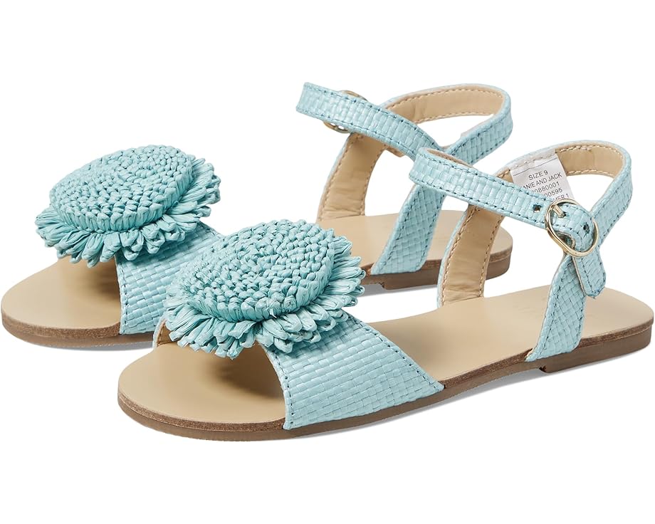 Janie and Jack Girls Straw Sandal (Toddler/Little Kid/Big Kid)