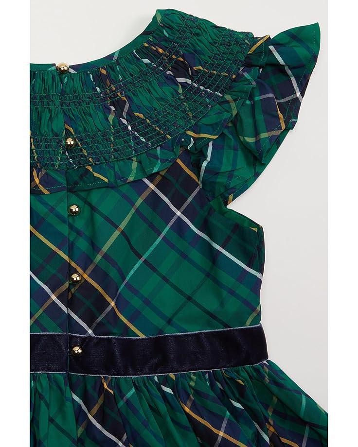 Janie And Jack Green Plaid Dress (Toddler/Little Kids/Big Kids)